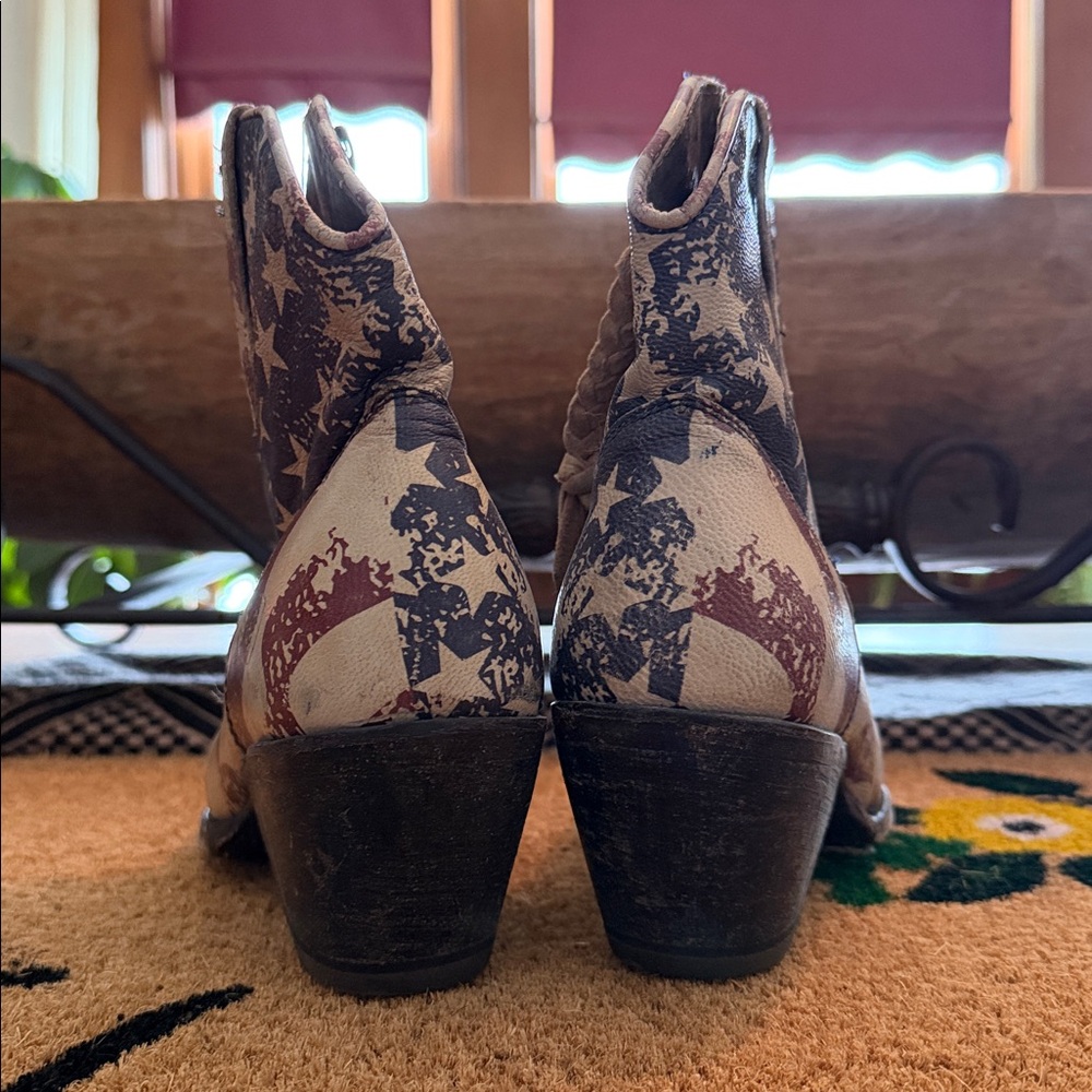 Ariat Womens Circuit Cruz Western Boot American Flag Print - Picture 3 of 6